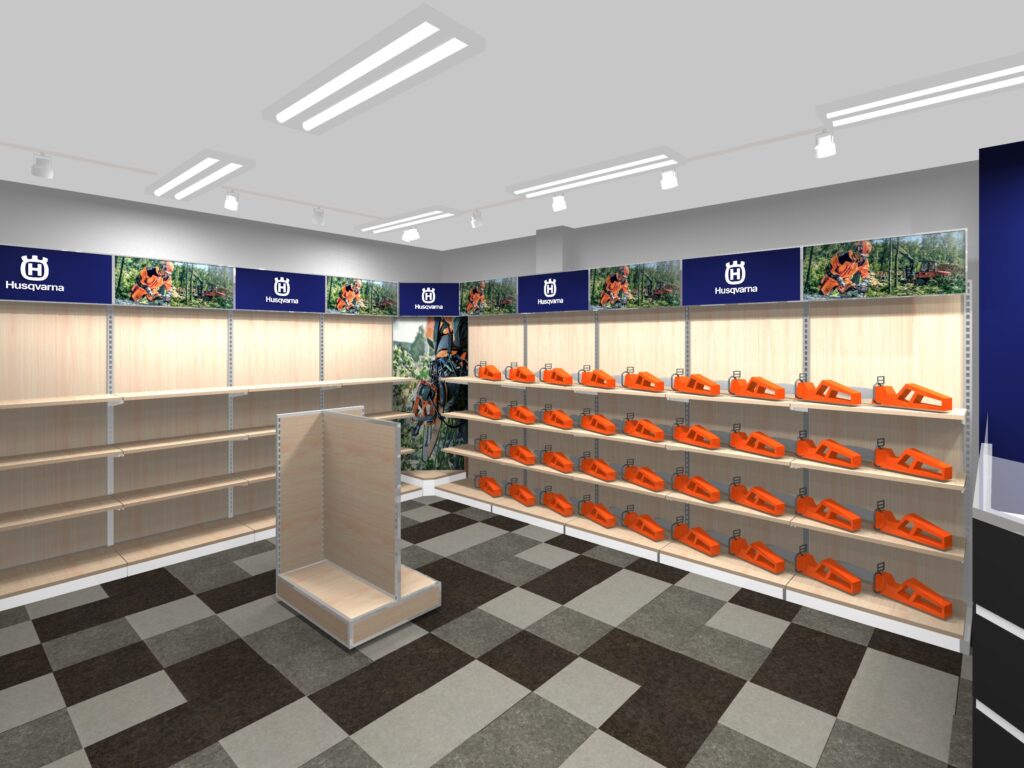 HUSQVARNA NARA様 CGパース作成 | 株式会社 Kスタジオ－奈良・大阪・東京・京都を中心とした店舗設計デザイン・施工・工事から各種展示会レイアウトデザインを対応